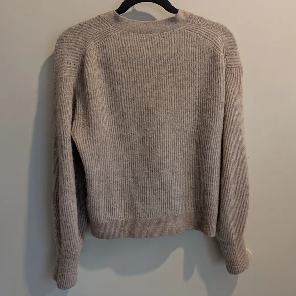 Baby Alpaca-Wool Cropped Cardigan - Picture 3 of 4